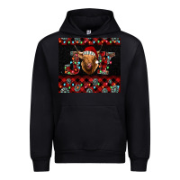 Black highland cow joy Christmas Urban Hoodie - BarkalooDesign