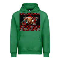 Emerald highland cow joy Christmas Urban Hoodie - BarkalooDesign