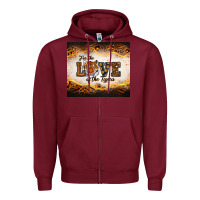 Burgundy love of the tigers Zipper Hoodie - RanaPortraitStore