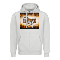 Dove Grey love of the tigers Zipper Hoodie - RanaPortraitStore