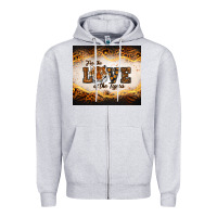 Heather Grey love of the tigers Zipper Hoodie - RanaPortraitStore
