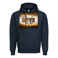 Navy love of the tigers Zipper Hoodie - RanaPortraitStore