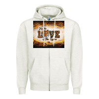 Oatmeal Heather love of the tigers Zipper Hoodie - RanaPortraitStore