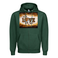 Sports Green love of the tigers Zipper Hoodie - RanaPortraitStore