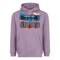 Lavender baseball sister with leopard Heavyweight Hoodie - Zillion Design Studio