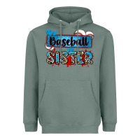 Sage baseball sister with leopard Heavyweight Hoodie - Zillion Design Studio