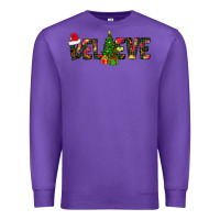 Purple believe christmas Premium Sweatshirt - CowhideDigitalArt