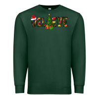 Sports Green believe christmas Premium Sweatshirt - CowhideDigitalArt