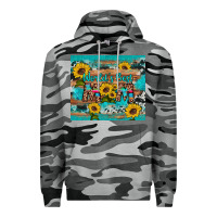 Slate Camo world's best mom sunflower leopard cowhide Premium Hoodie - Artiststas