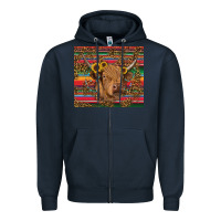 Navy serape leopard turquoise sunflowers cow Zipper Hoodie - RanaPortraitStore