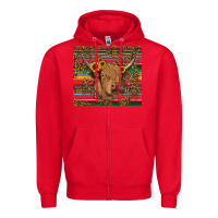 Red serape leopard turquoise sunflowers cow Zipper Hoodie - RanaPortraitStore
