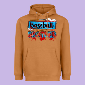 Baseball Brother Heavyweight Hoodie Designed By Zillion Design Studio