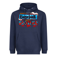 Navy baseball brother Heavyweight Hoodie - Zillion Design Studio