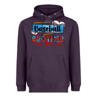 Plum baseball brother Heavyweight Hoodie - Zillion Design Studio