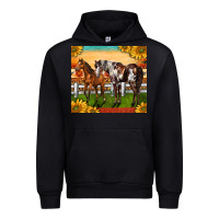 Black Western Ranch Horses Urban Hoodie - LillyAllenDesigns