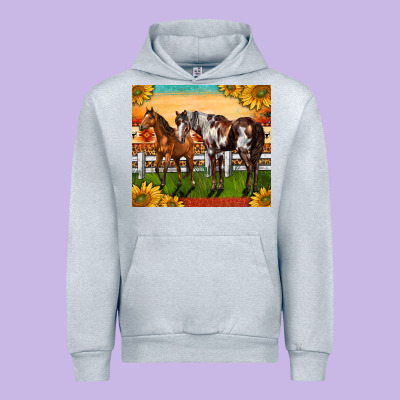 Western Ranch Horses Urban Hoodie Designed By Lillyallendesigns