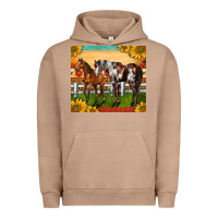 Pigment Burro Western Ranch Horses Urban Hoodie - LillyAllenDesigns