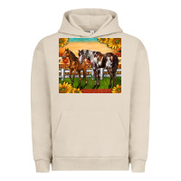 Pigment French Oak Western Ranch Horses Urban Hoodie - LillyAllenDesigns