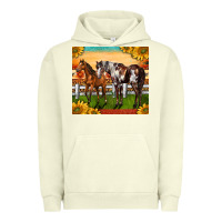 Pigment Pistachio Western Ranch Horses Urban Hoodie - LillyAllenDesigns