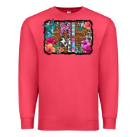 Cardinal mimi floral background Premium Sweatshirt - HRA Design Shop