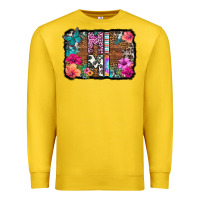 Lemon mimi floral background Premium Sweatshirt - HRA Design Shop