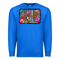 True Royal mimi floral background Premium Sweatshirt - HRA Design Shop