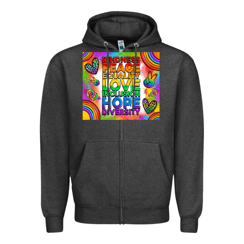 Pride Lgbtq Zipper Hoodie by RanaPortraitStore | Teevron