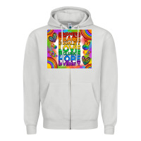 Dove Grey pride lgbtq Zipper Hoodie - RanaPortraitStore