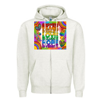 Oatmeal Heather pride lgbtq Zipper Hoodie - RanaPortraitStore
