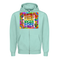 Seafoam pride lgbtq Zipper Hoodie - RanaPortraitStore