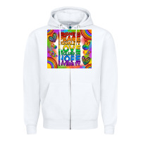 White pride lgbtq Zipper Hoodie - RanaPortraitStore