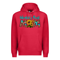 Cardinal world's best mom sunflower Premium Hoodie - Artiststas