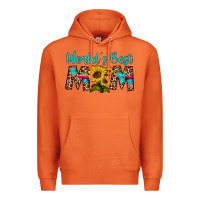 Carrot world's best mom sunflower Premium Hoodie - Artiststas
