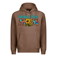 Chestnut world's best mom sunflower Premium Hoodie - Artiststas
