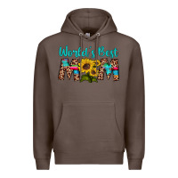Coffee world's best mom sunflower Premium Hoodie - Artiststas
