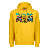 Lemon world's best mom sunflower Premium Hoodie - Artiststas