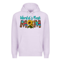 Lilac world's best mom sunflower Premium Hoodie - Artiststas