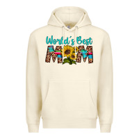 Sandshell world's best mom sunflower Premium Hoodie - Artiststas