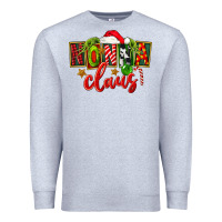 Heather Grey christmas nonna claus Premium Sweatshirt - FaDigitalArtStudio
