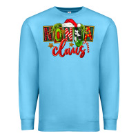 Ocean Blue christmas nonna claus Premium Sweatshirt - FaDigitalArtStudio
