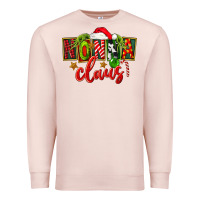 Pale Pink christmas nonna claus Premium Sweatshirt - FaDigitalArtStudio