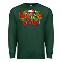 Sports Green christmas nonna claus Premium Sweatshirt - FaDigitalArtStudio