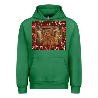 Christmas Highland Cow With Candy Canes Urban Hoodie | Teevron