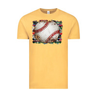 Vintage Mustard sports baseball background Vintage Tee - Artiststas