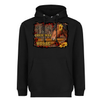 Black all i want for christmas is a horse brown horse Heavyweight Hoodie - RanaPortraitStore