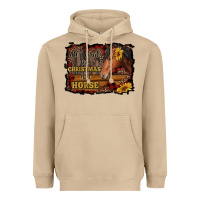 Mushroom all i want for christmas is a horse brown horse Heavyweight Hoodie - RanaPortraitStore
