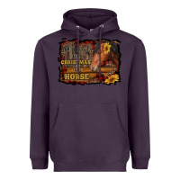 Plum all i want for christmas is a horse brown horse Heavyweight Hoodie - RanaPortraitStore