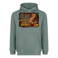 Sage all i want for christmas is a horse brown horse Heavyweight Hoodie - RanaPortraitStore