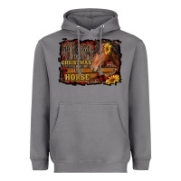 Storm all i want for christmas is a horse brown horse Heavyweight Hoodie - RanaPortraitStore