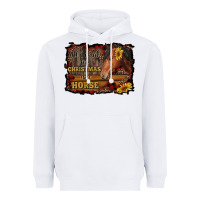 White all i want for christmas is a horse brown horse Heavyweight Hoodie - RanaPortraitStore